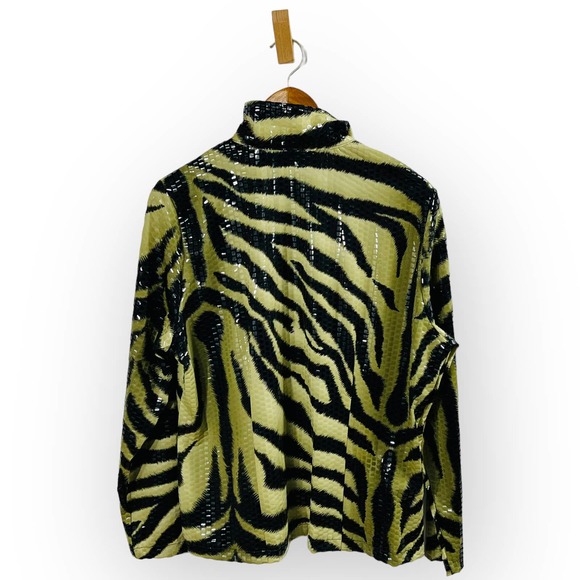 Misook Black and Yellow Zebra Blazer - Picture 6 of 8